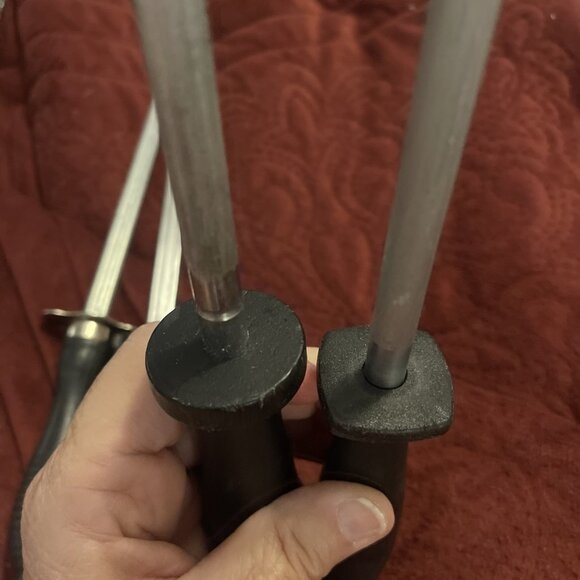 Lot Of 4 Steels Different Grades Honing Rod Kitchen Knife Sharpener Unbranded - Picture 9 of 12